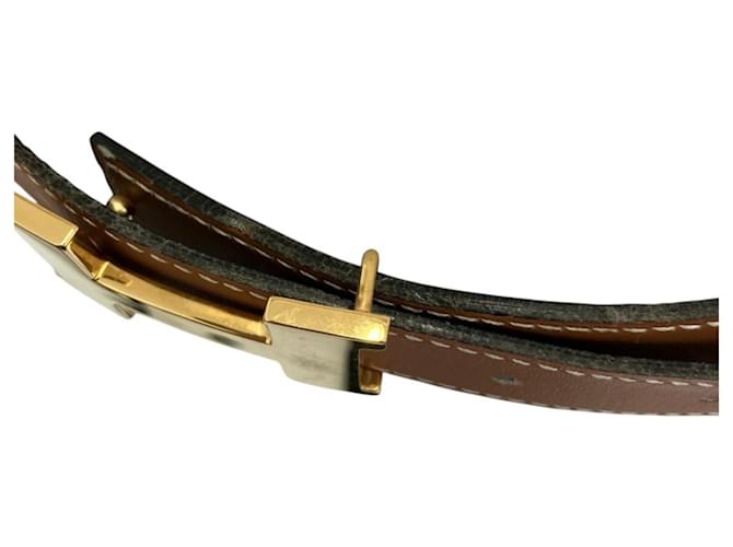 Hermès Hermes Vintage Constance 75 Gürtel Braun Schwarz - Ansicht 14