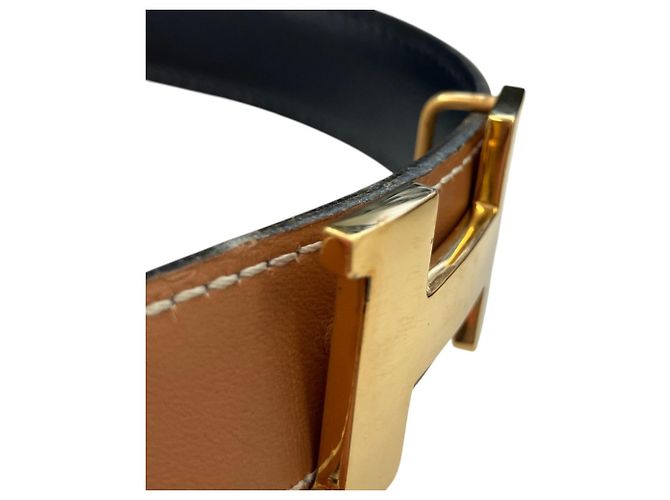Hermès Hermes Vintage Constance 75 Gürtel Braun Schwarz - Ansicht 15