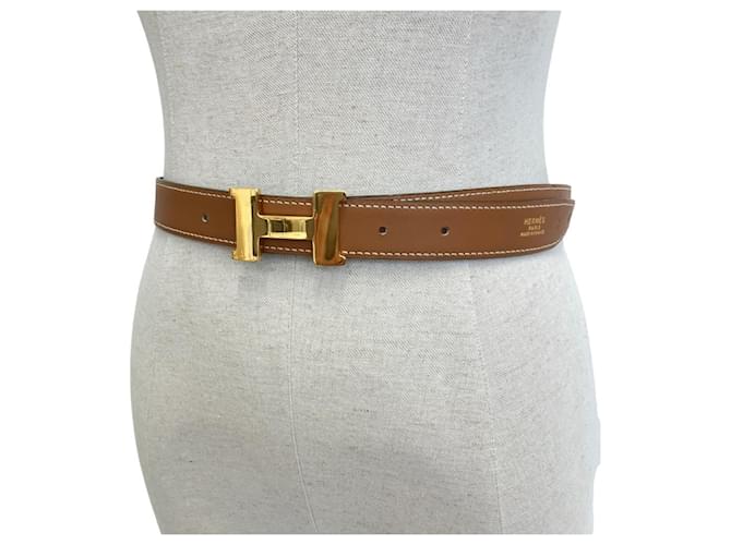 Hermès Hermes Vintage Constance 75 Gürtel Braun Schwarz - Ansicht 9