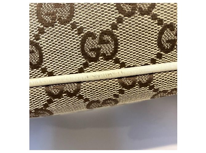 Borsa Tote Gucci GG Canvas Beige - vista 10