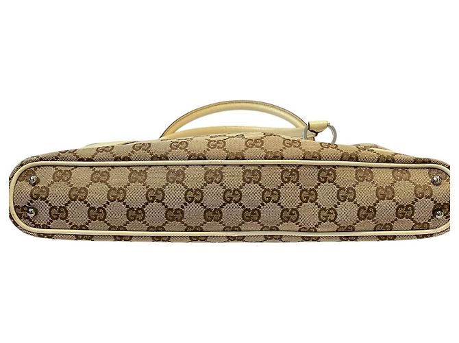 Borsa Tote Gucci GG Canvas Beige - vista 5