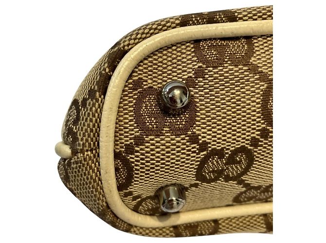 Borsa Tote Gucci GG Canvas Beige - vista 9