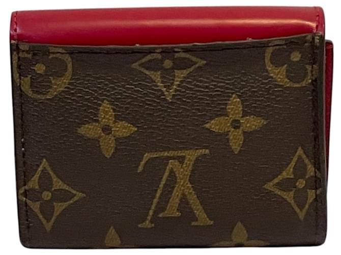 Louis Vuitton Monogram Compact Wallet Braun Fuschia - Ansicht 3