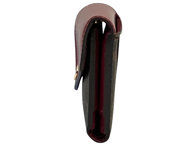 Louis Vuitton Monogram Compact Wallet Braun Fuschia - Ansicht 4