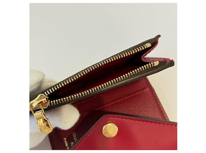 Louis Vuitton Monogram Compact Wallet Braun Fuschia - Ansicht 8