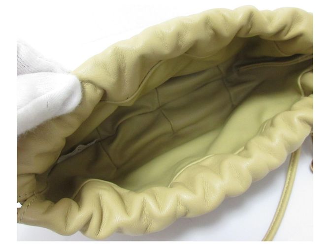 Borsa a tracolla in pelle beige Bottega Veneta - vista 6