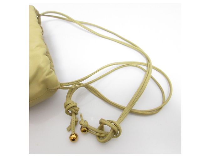 Borsa a tracolla in pelle beige Bottega Veneta - vista 8