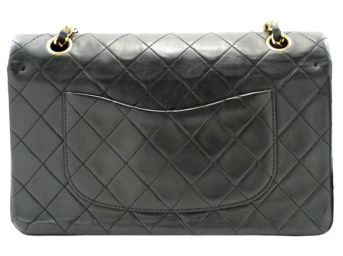 Chanel Classic Flap Lambskin Medium Nero - vista 2