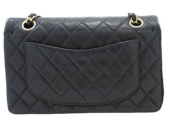 Chanel Classic Flap Lambskin Small Nero - vista 2