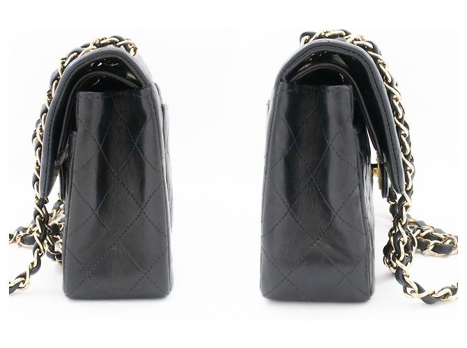 Chanel Classic Flap Lambskin Small Nero - vista 5