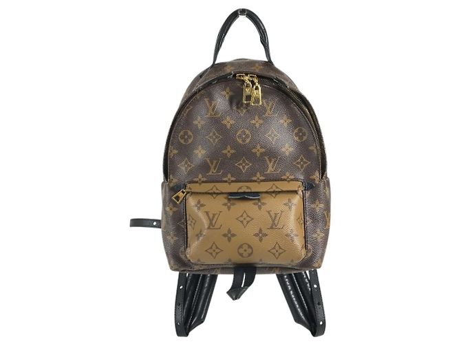 Zaino Louis Vuitton Monogram Reverse Palm Springs PM Marrone - vista 2
