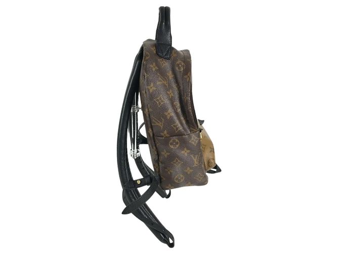Zaino Louis Vuitton Monogram Reverse Palm Springs PM Marrone - vista 3