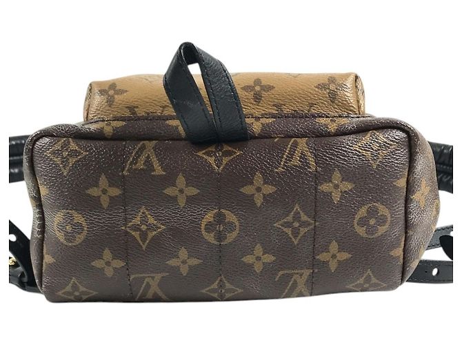 Zaino Louis Vuitton Monogram Reverse Palm Springs PM Marrone - vista 6