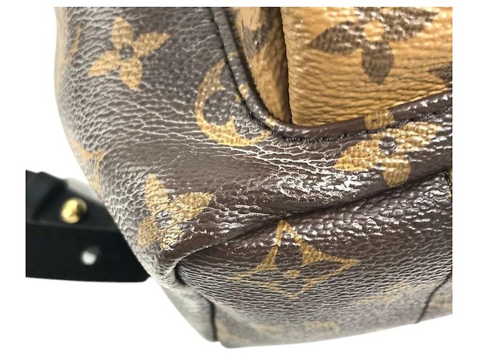 Zaino Louis Vuitton Monogram Reverse Palm Springs PM Marrone - vista 9