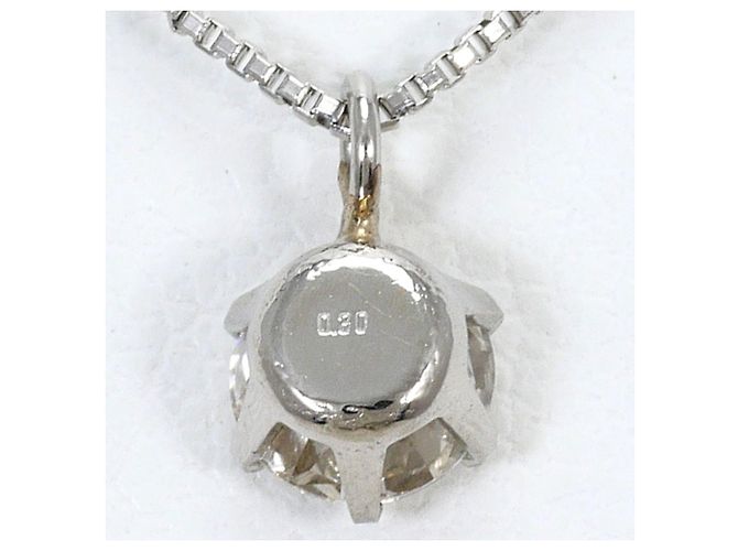 Autre Marque Platin-Halskette PT850 mit Diamant - Ansicht 3