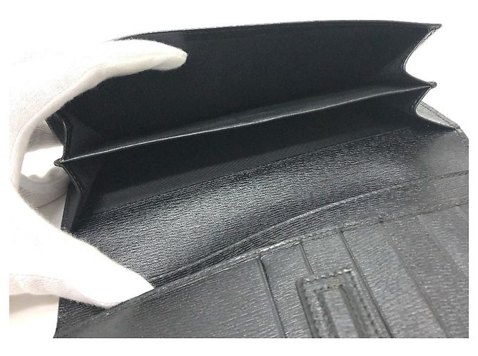 Cartera larga bi-fold Gucci G Logo Negro - vista 11