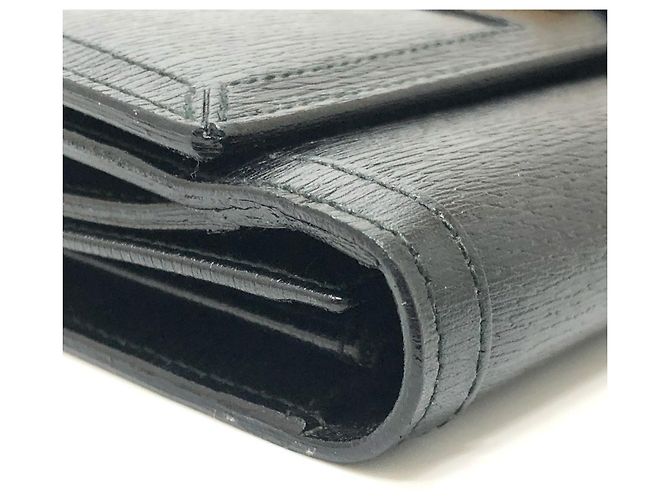 Cartera larga bi-fold Gucci G Logo Negro - vista 7