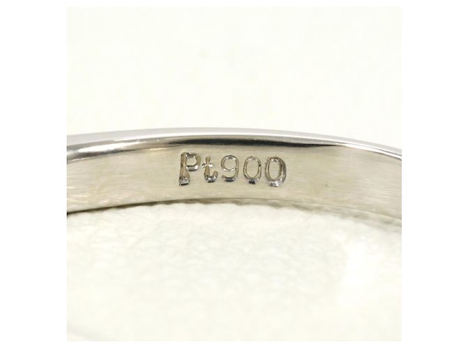 Autre Marque Platin-Bandring mit Diamant - Ansicht 5