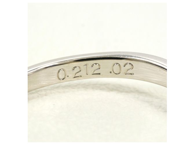 Autre Marque Platin-Bandring mit Diamant - Ansicht 6