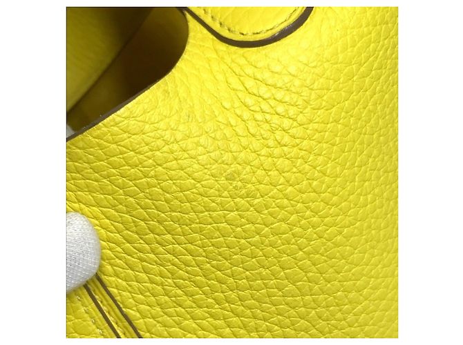 Hermès Borsa Tote HERMES Picotin Lock PM 18 Giallo - vista 14