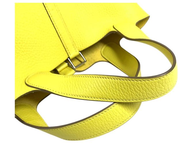 Hermès Borsa Tote HERMES Picotin Lock PM 18 Giallo - vista 9