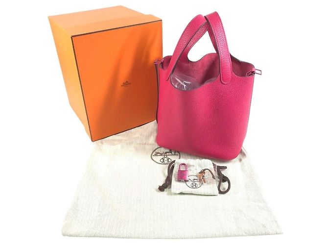 Hermès Borsa Hermes Picotin Lock PM 18 Rosa - vista 2