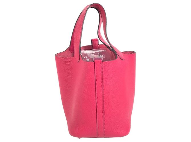 Hermès Borsa Hermes Picotin Lock PM 18 Rosa - vista 6