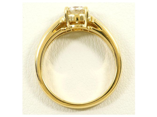 Autre Marque Anello fede in platino PT900 e oro giallo 18K con diamante D'oro - vista 3