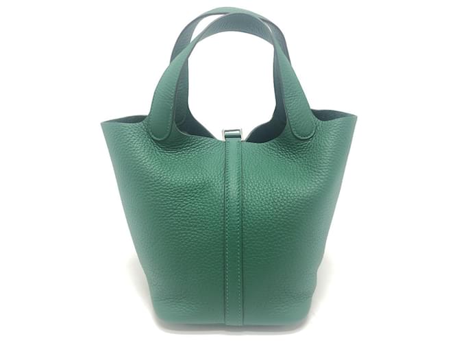 Hermès Borsa Hermes Picotin Lock PM 18 Verde - vista 2