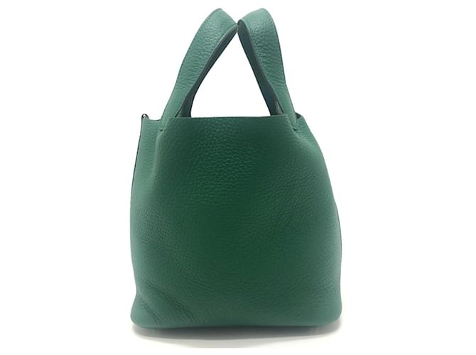 Hermès Borsa Hermes Picotin Lock PM 18 Verde - vista 3