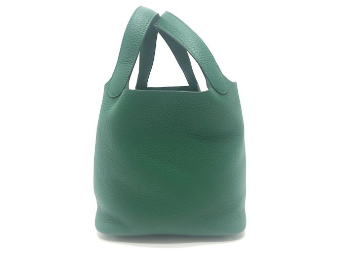 Hermès Borsa Hermes Picotin Lock PM 18 Verde - vista 4