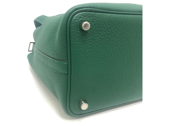 Hermès Borsa Hermes Picotin Lock PM 18 Verde - vista 7