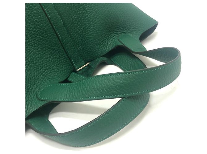 Hermès Borsa Hermes Picotin Lock PM 18 Verde - vista 9