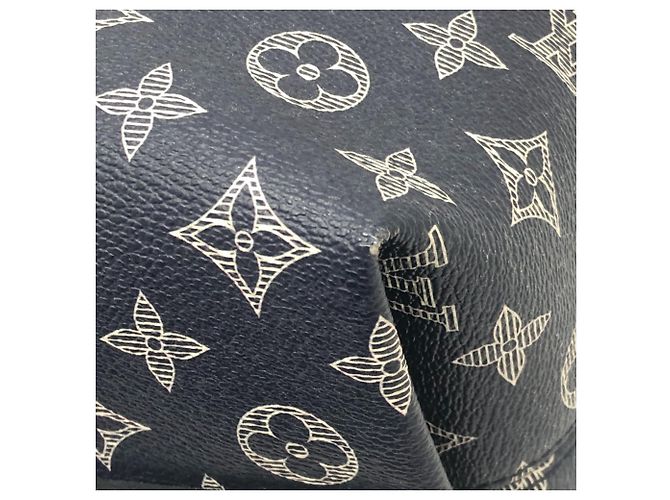 Borsa Tote Louis Vuitton Monogram Savannah Jake & Dinos Chapman Blu navy - vista 7