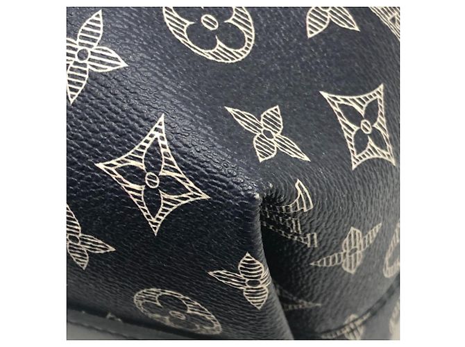 Borsa Tote Louis Vuitton Monogram Savannah Jake & Dinos Chapman Blu navy - vista 8