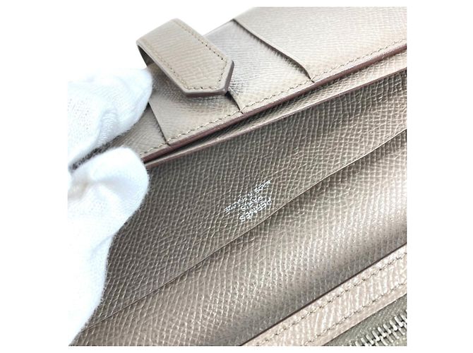Hermès Hermes Bearn Soufflé Langbeutel Braun - Ansicht 11