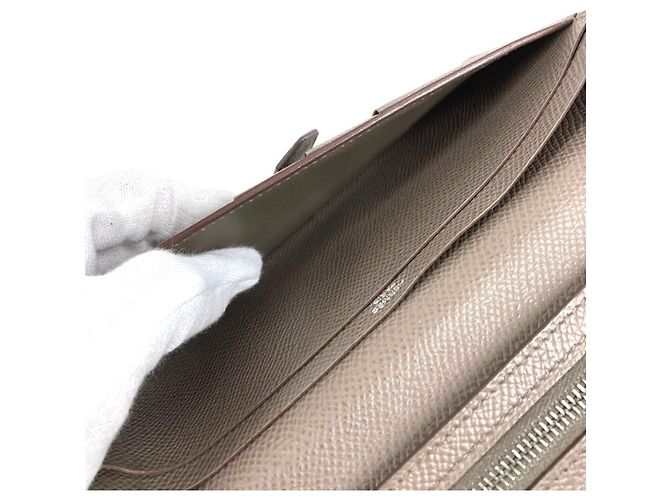 Hermès Hermes Bearn Soufflé Langbeutel Braun - Ansicht 13
