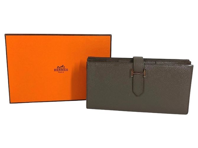 Hermès Hermes Bearn Soufflé Langbeutel Braun - Ansicht 15