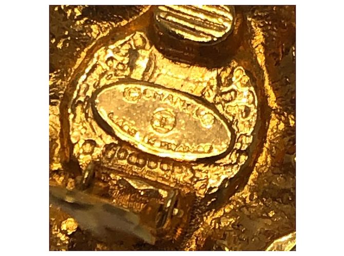 Orecchini a clip Chanel Vintage Gripoir con strass Rosso D'oro - vista 11