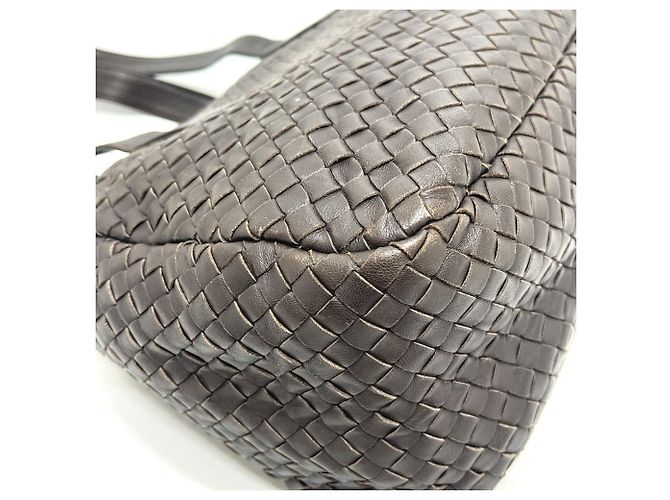 Borsa Bowling Intrecciato Bottega Veneta Marrone - vista 10