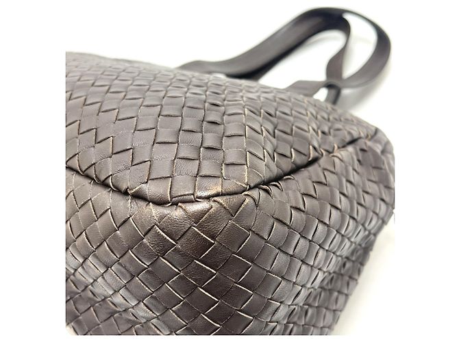 Borsa Bowling Intrecciato Bottega Veneta Marrone - vista 11