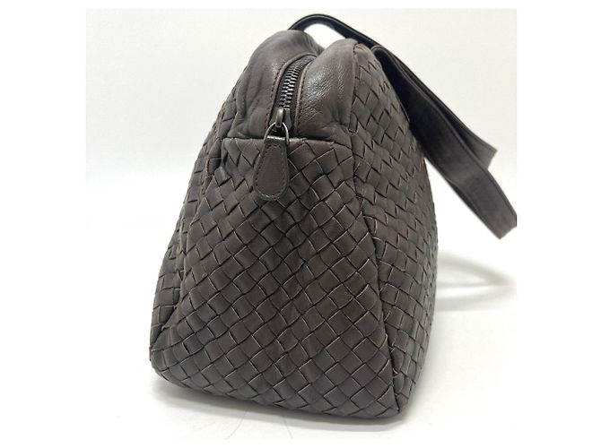 Borsa Bowling Intrecciato Bottega Veneta Marrone - vista 3