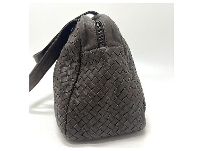 Borsa Bowling Intrecciato Bottega Veneta Marrone - vista 4