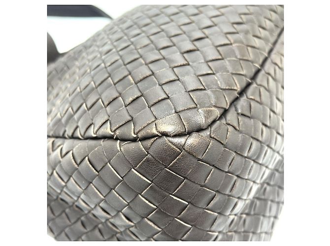 Borsa Bowling Intrecciato Bottega Veneta Marrone - vista 8