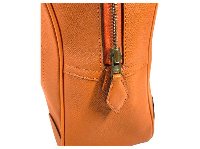 Hermès Borsa Tote Hermes Plume 32 Arancione - vista 11