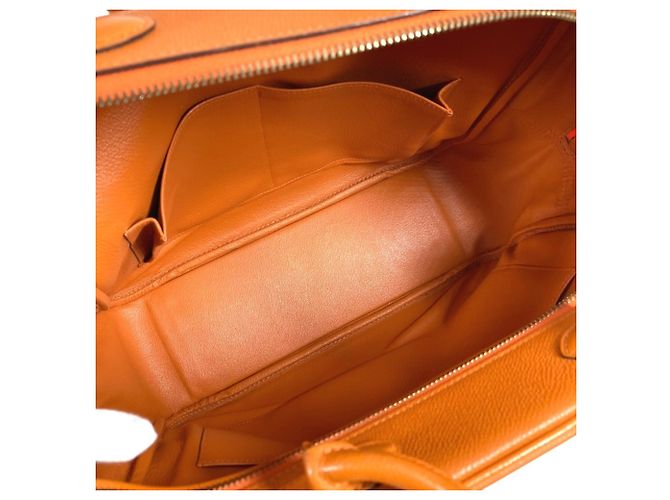 Hermès Borsa Tote Hermes Plume 32 Arancione - vista 12