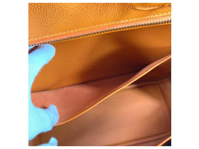 Hermès Borsa Tote Hermes Plume 32 Arancione - vista 15