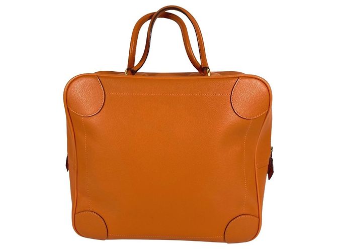 Hermès Borsa Tote Hermes Plume 32 Arancione - vista 2