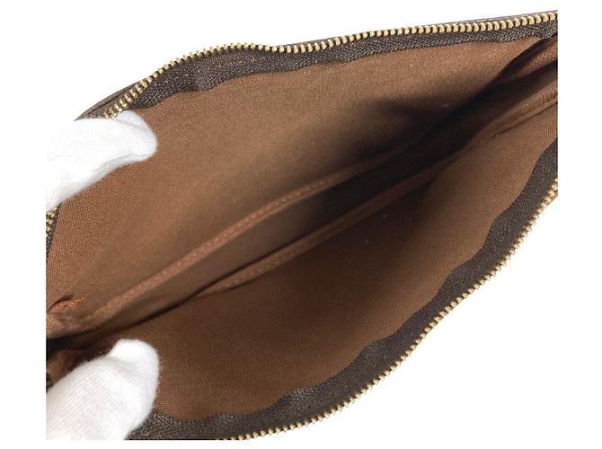 Louis Vuitton Monogram Graffiti Pochette Marrone Cachi - vista 9