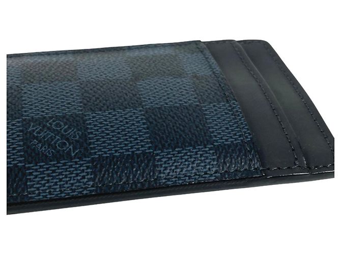 Louis Vuitton Damier Cobalt Card Case Azul marino - vista 3